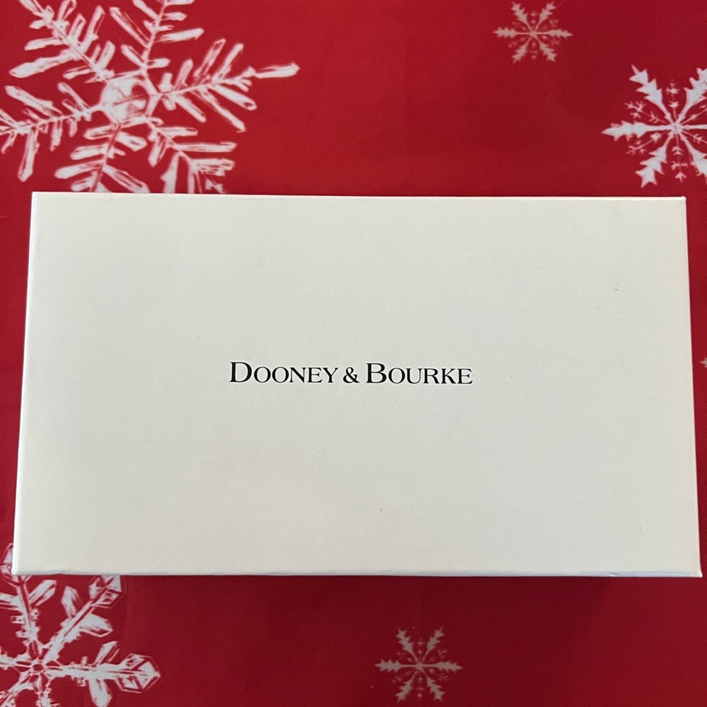 Dooney & Bourke White Box with Red Background